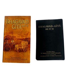 BHAGAVAD~GĪTĀ AS IT IS Books by Swami Prabhupāda 2 copies Vintage 1989 & 1983